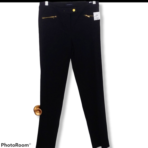 Jones New York Classic Slim Leg Stretch Trouser Black Women's Size 4 NWT - Picture 1 of 8